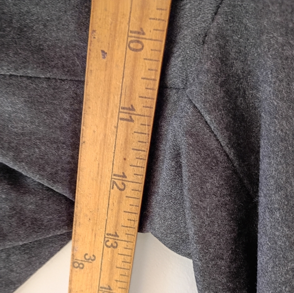 Talbots Windsor Italian Flannel Wool‎ Blend Dress Pants Women Size 10 Gray - Picture 5 of 11